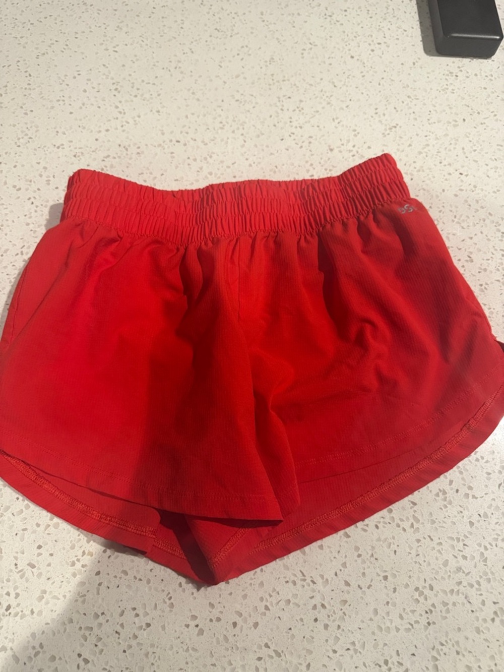 DSG Red Women's Athletic Shorts with Elastic Waist